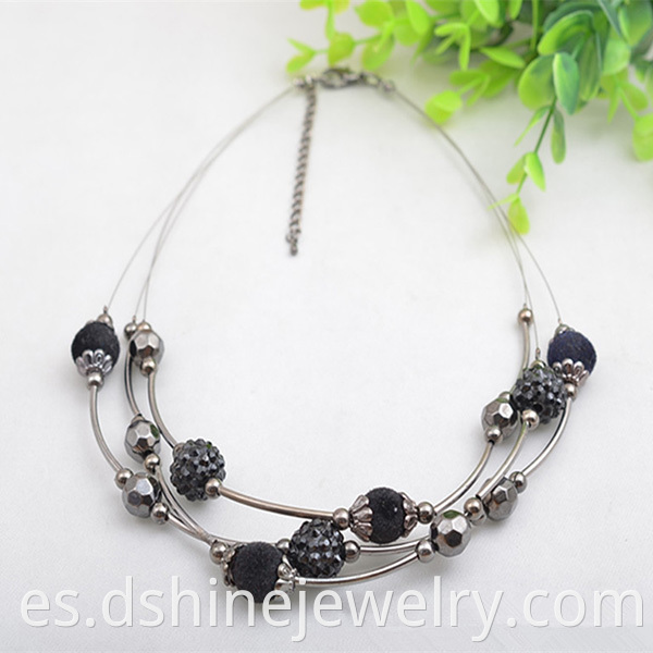 Multi Layers Real Shamballa Choker